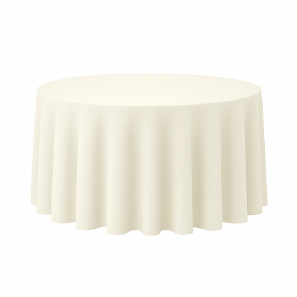 Round Tablecloth Cream