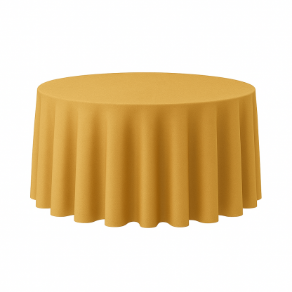 Round Tablecloth Gold