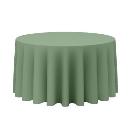Round Tablecloth Sage Green