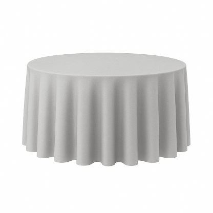 Round Tablecloth Silver