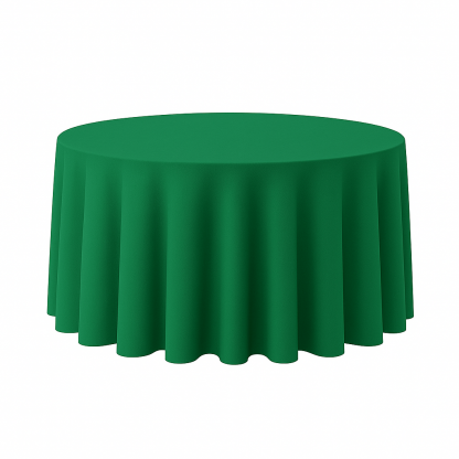 Round Tablecloth Emerald Green